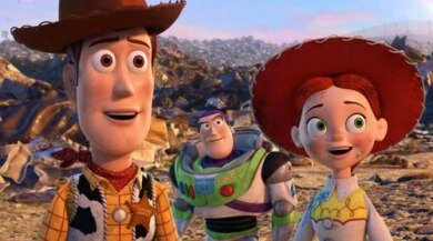 Toy Story 3 characters: Woody, Buzz and Jessie